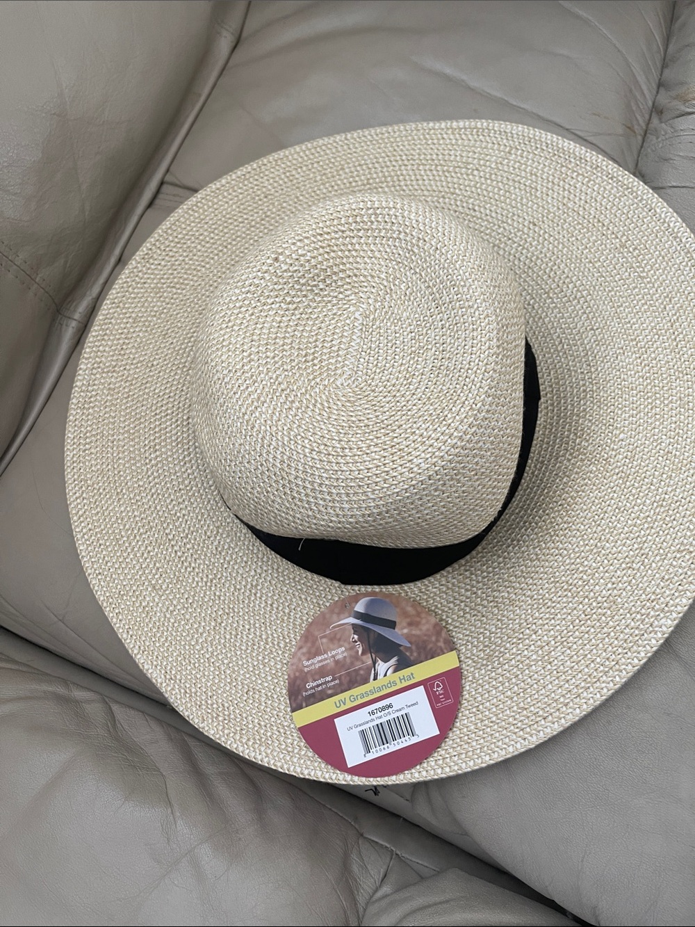 Solar Escape Womens UV Grasslands Sun Hat with Black Hair One Size